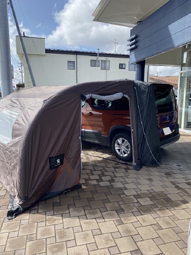 プジョーRIFTER・キャンプ仕様展示中！！